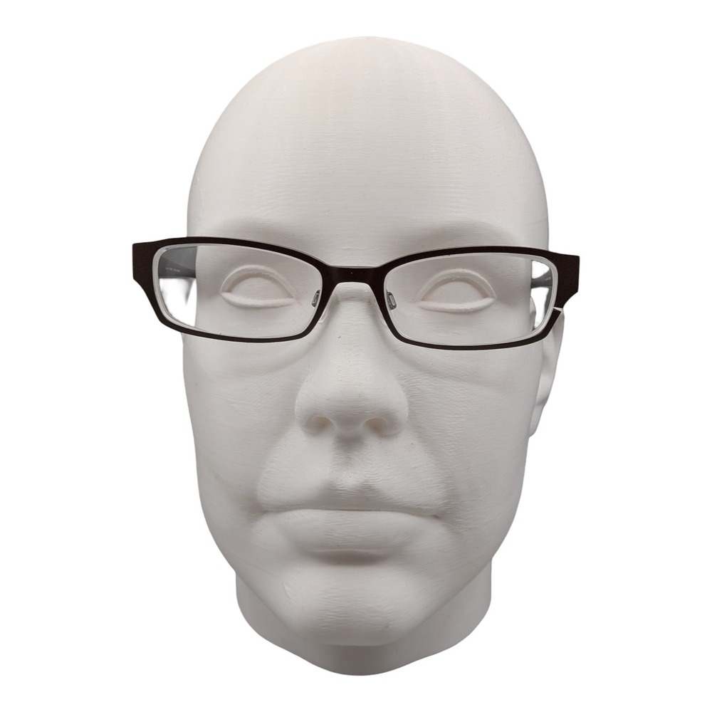 Bevel Macher 8548 BGRB Eyeglasses Brown Rectangular Frames Japan 51-18